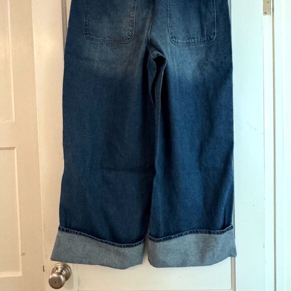 NWT No Boundries Wide Leg Cuffed Jeans 16 - Picture 4 of 7
